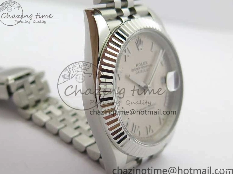 MiroTime 0112 Snug DateJust 41mm 126334 SS BP Maker 1:1 Best Edition New Version Silver Roman Dial on Jubilee Bracelet 3032